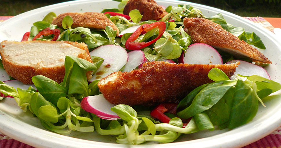 Backhendlsalat