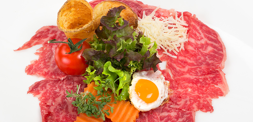 Carpaccio vom Rinderschinken