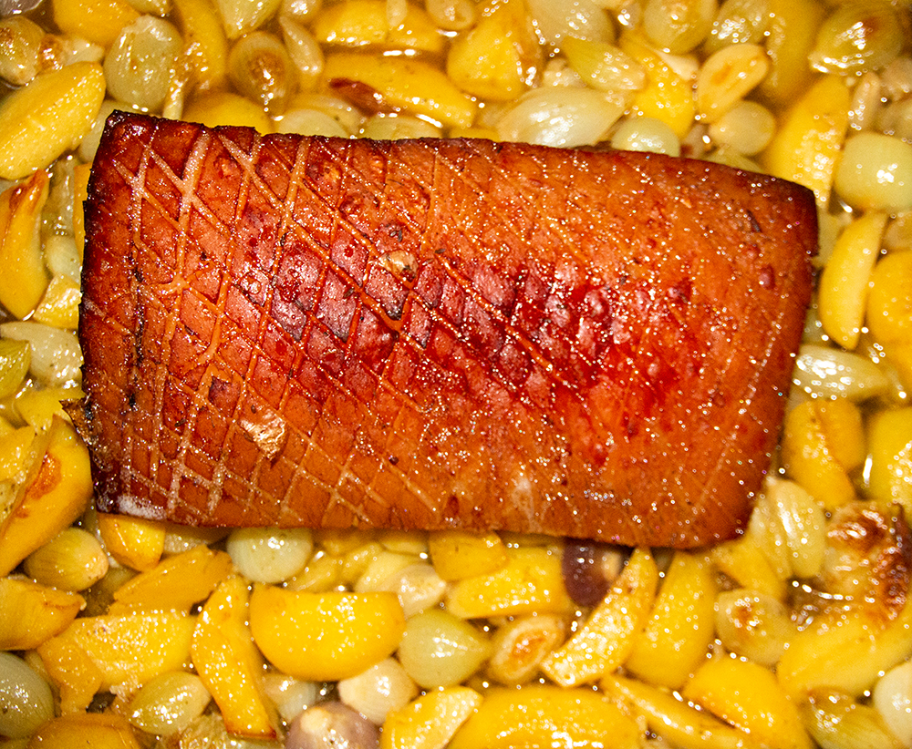 Krustenbraten fertig braten