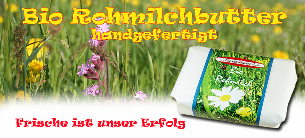Frische Rohmilchbutter