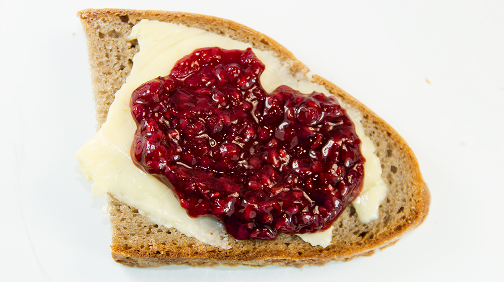 Herbsthimbeeren Fruchtaufstrich