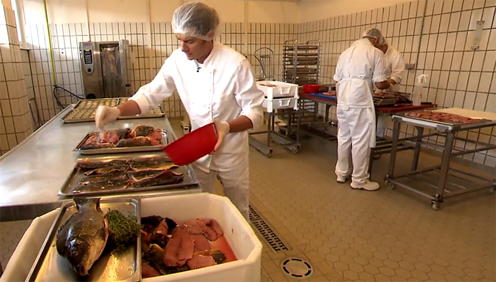 Karpfen vorportionieren