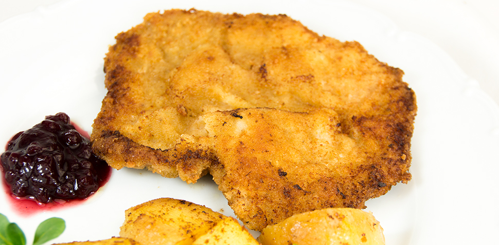 Kalbschnitzel gebacken