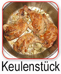 Bauernhuhn Keulenstcke