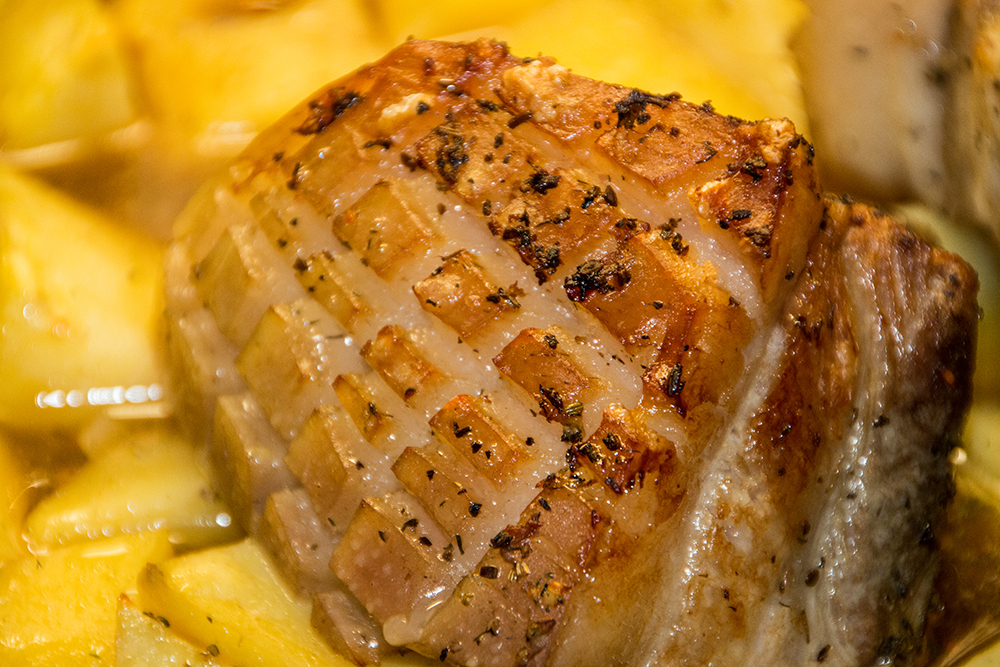 Schweinebraten mit Kruste