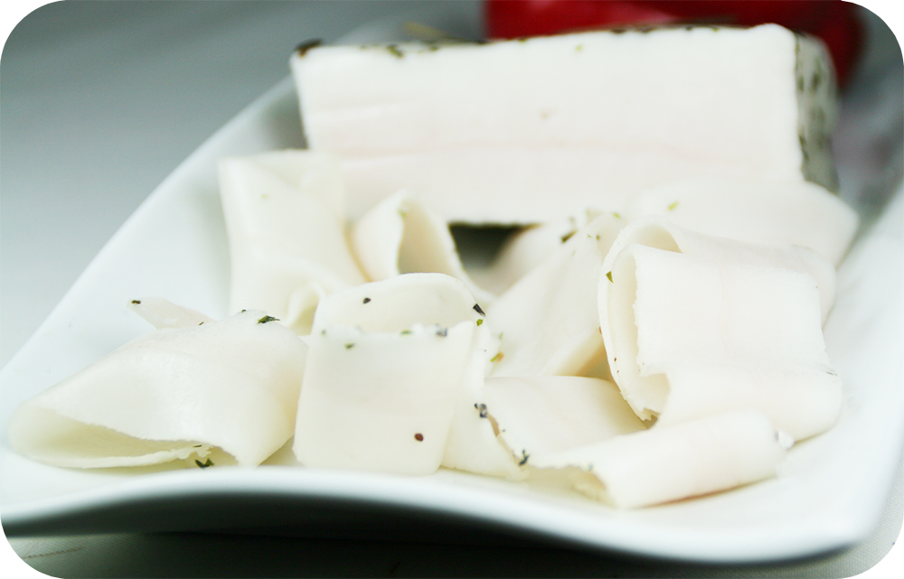 Kbelspeck vom Mangalitza Schwein