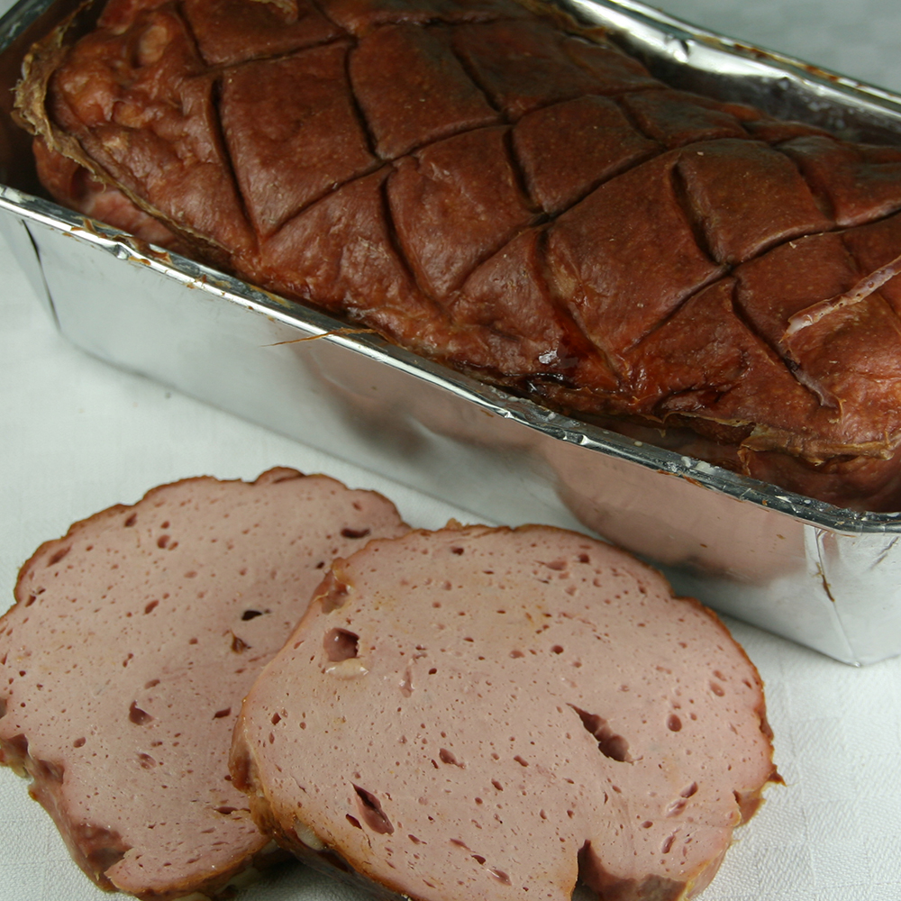 Leberkse vom Mangalitza Schwein