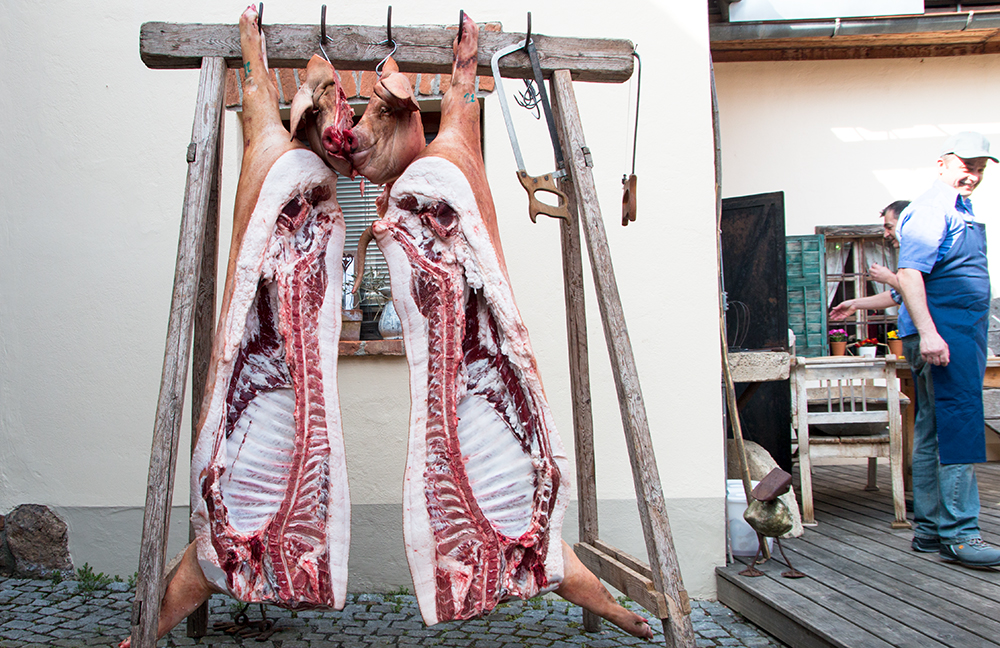 Mangalitza Schweinehlften
