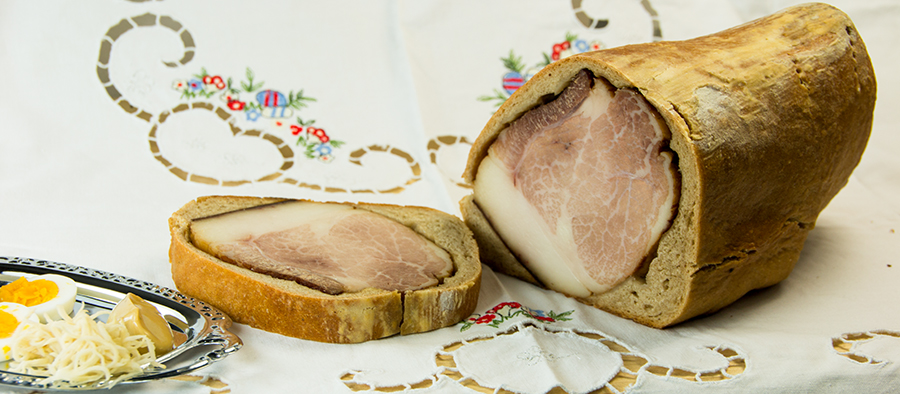 Osterschinken im Brotteig