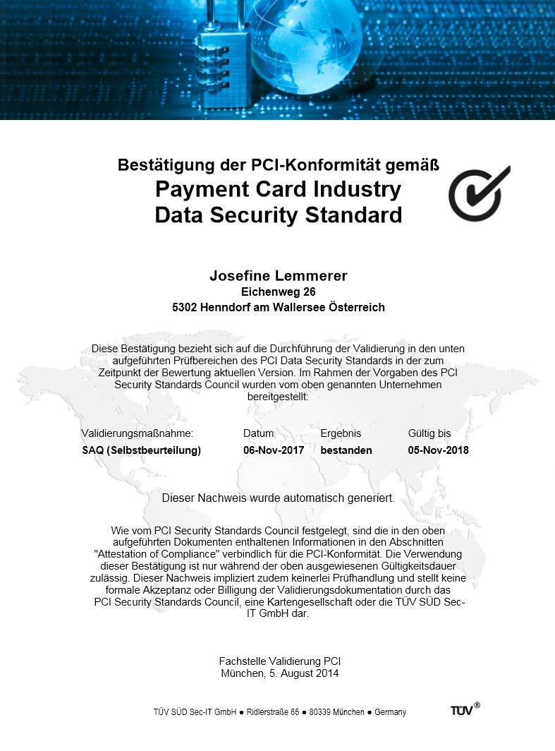 Konformittserklrung PCI Six