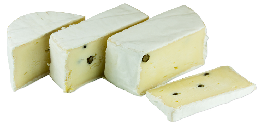 Camembert aus Bio Heumilch mit grnen Pfeffer