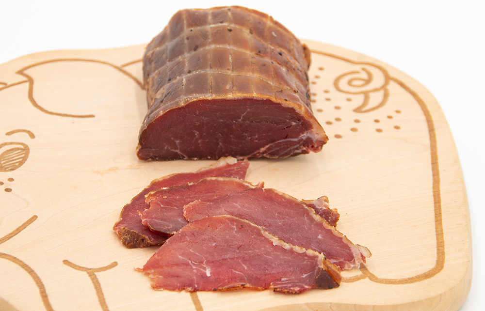 Wildschweinrcken geruchert