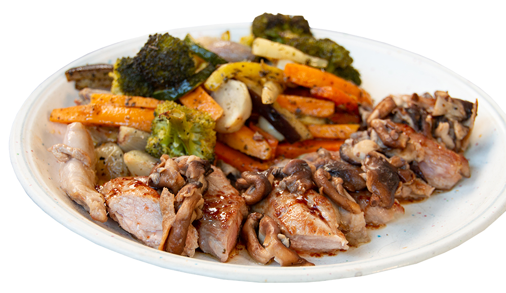Ziegenkitz Filet mit Shiitake Pilzen 