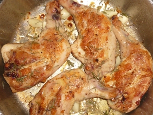 Bauernhuhn Keulenstcke bei Schtze aus sterreich