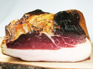 Mangalitza Schinken leicht geruchert 