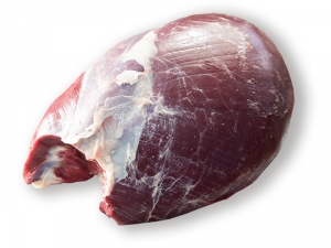 Hirsch Nuss aus der Keule geschnitten