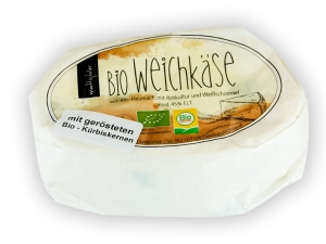 Weichkse aus Bio Heumilch mit Krbiskernen
