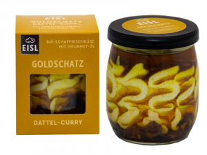 Schaf Frischkse mit Dattel Curry in l