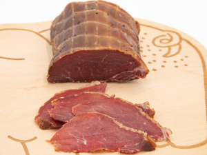 Wildschweinrcken geruchert